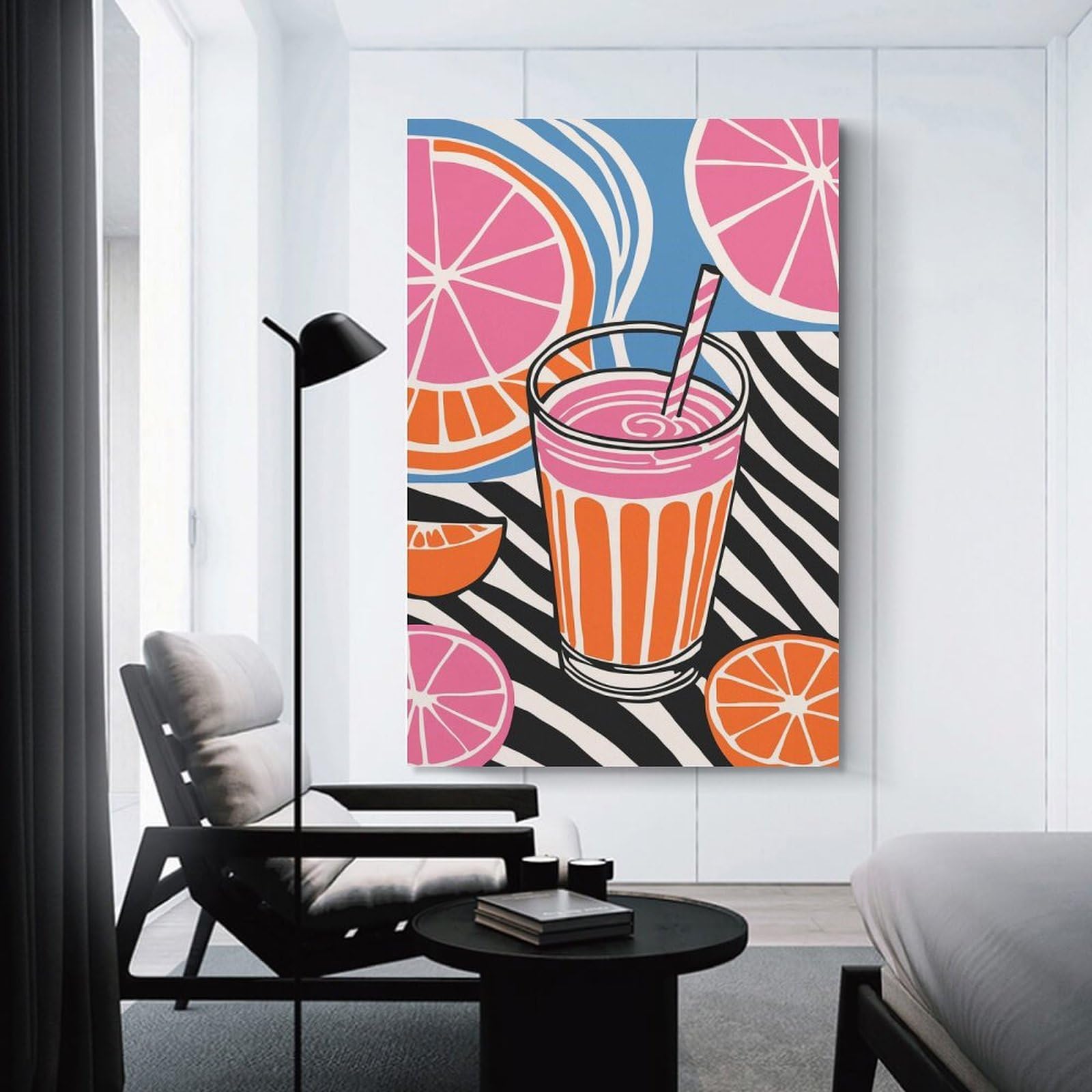 Junmoney Room Decor Wall Art Pop Art Kitchen Design, 24x36inch(60x90cm), for Gallery Wall Decor And Room Displays, An Easy Match for Collected Prints