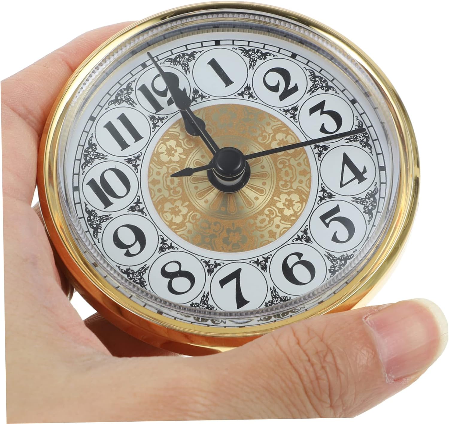 Angoily Quartz Clock Insert with Arabic Numerals Clock Making Kit Replacement Clock Parts for DIY Projects Sturdy Plastic Design for Home and Office Use