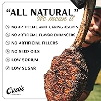 Vista 5 de Cuso's Hot Honey BBQ Condimento Rub Mezcla de Especias Multiusos para Carne, Pollo, Cerdo Rub Picante para Asar a la Parrilla, Ahumar y Cocinar