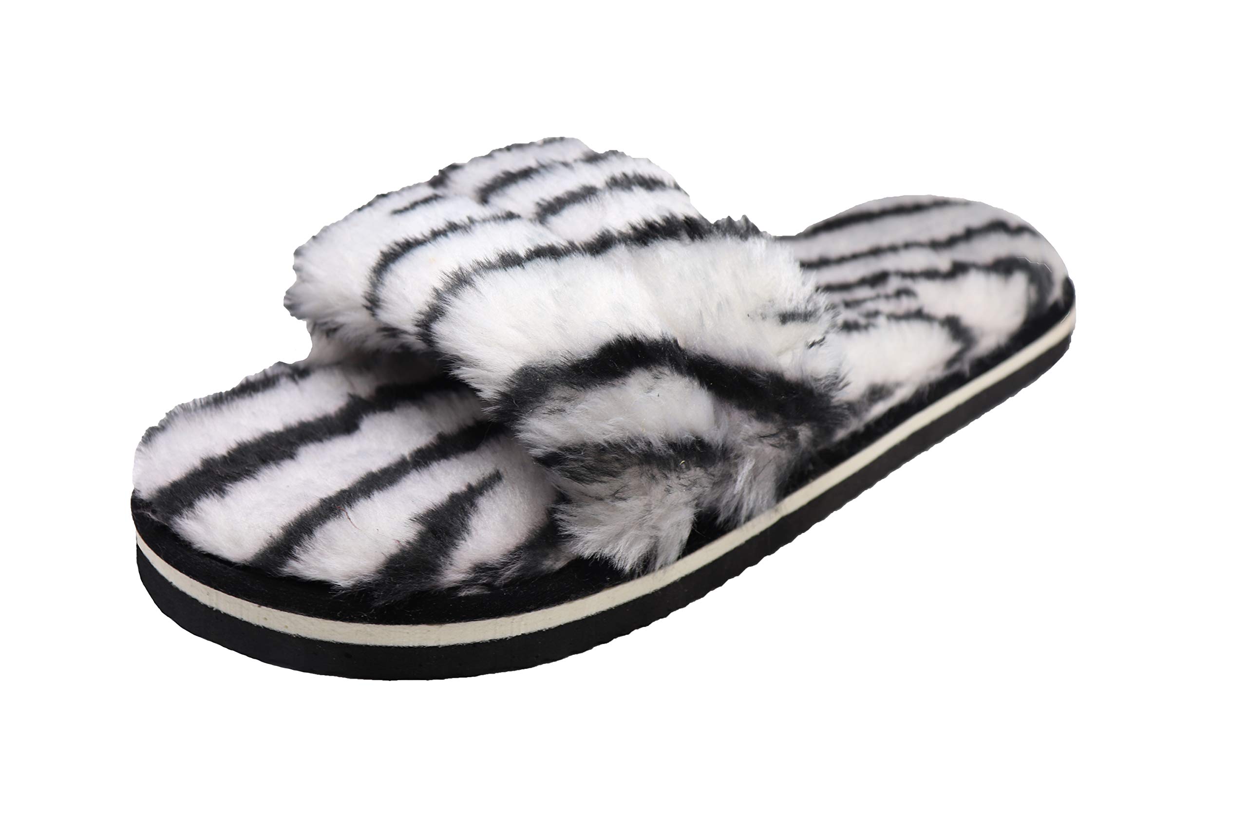 Bhains Ki Ankh Women Faux Fur Slippers Warm Flip Flop House Open Toe Home Slippers for Girls (4, Grey, numeric_4) (B08QHZJ3PV) Amazon Price History, Amazon Price Tracker