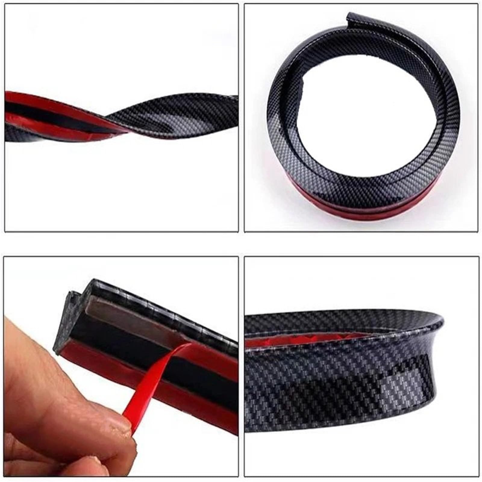 Skrzydło spojlera Uniwersalny spojlery samochodowe o długości 1,5 m Stylizacja Spoiler Skrzydło Sportowy tylny Spoiler Car Styling Remont Spoiler Spojlery tylne(Bright black 4.5cm)