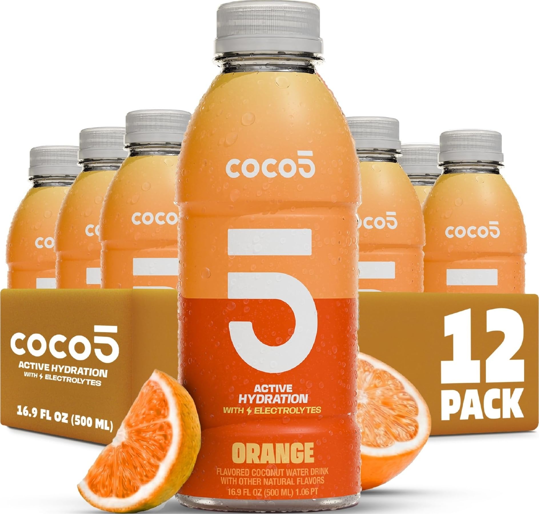 Amazon.com : Coco5 Orange Coconut Water Natural Electrolyte Sports