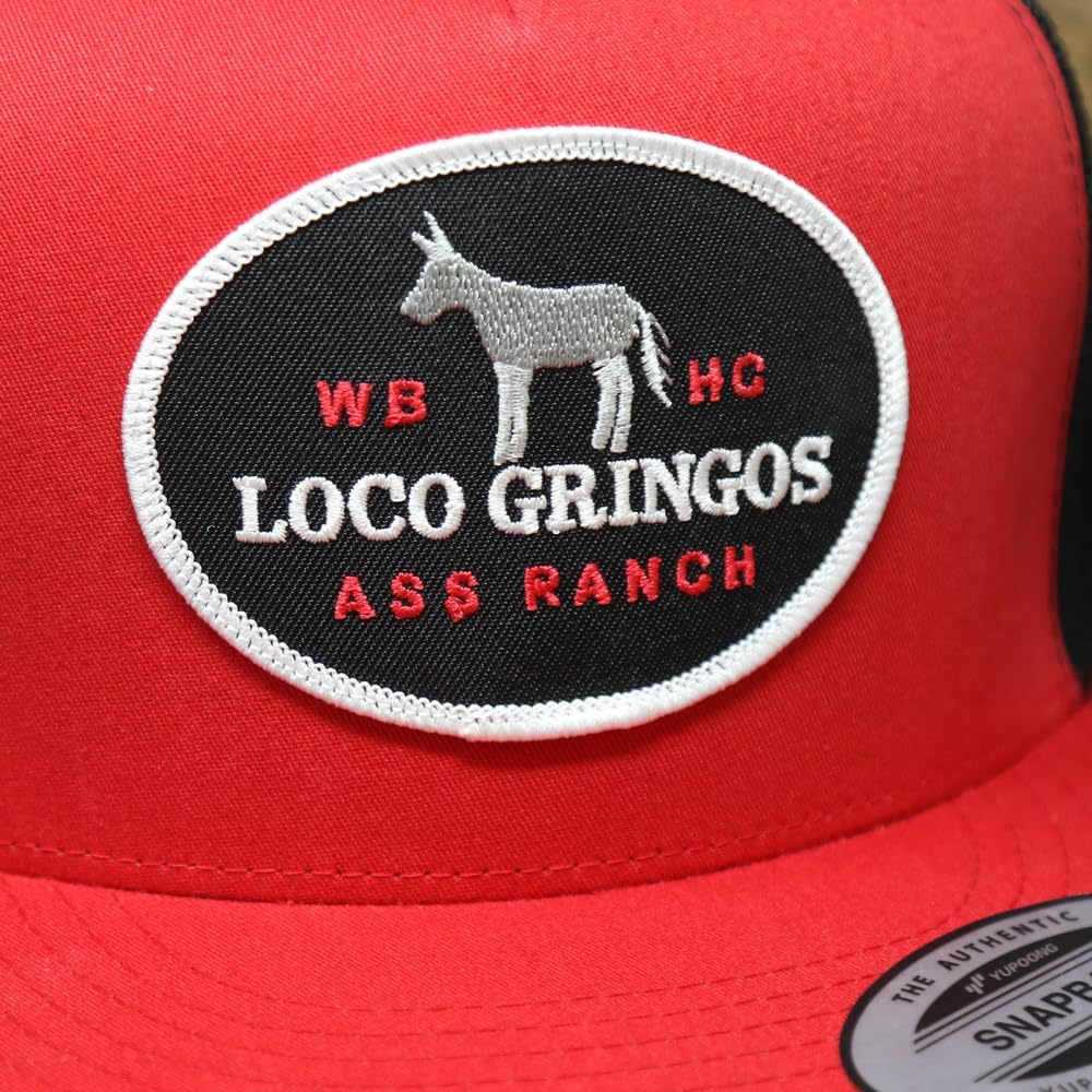 WHISKEY BENT HAT CO. Loco Gringos Adjustable Snapback Trucker Hat