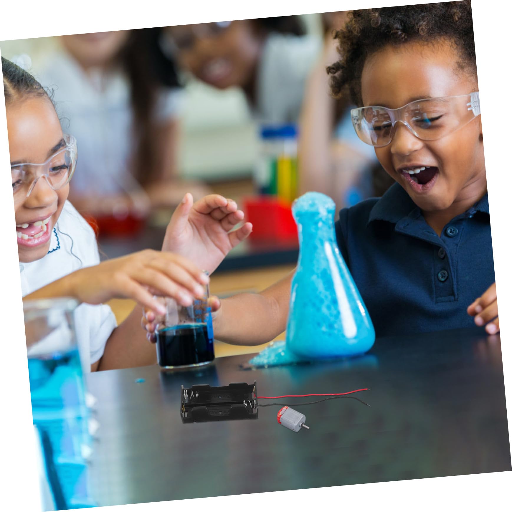 UKCOCO Juguetes Educativos para Kit de Experimentos Científicos Minimotor Eléctrico para Aficionados Experimento de Educación Científica Aulas Juego de Estudiantes
