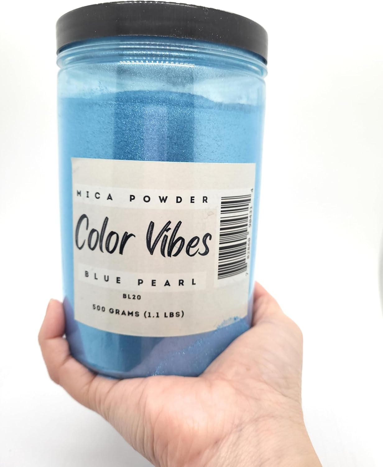 Pearl Mica Powder Pigment Dye - 500 Grams (1.1 lbs) - Best Bulk Price for Fine Arts, Crafting, Painting, Bath Bomb Soap Candle Slime Jewelry Making, Epoxy Resin, Woodworking (Blue BL20) - Image 4