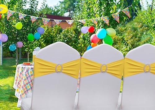 Miniatura 10 de 50 bandas de silla verde salvia para ceremonia de boda, bandas elásticas para sillas para fiestas, banquetes, temas, hoteles, restaurantes, eventos,