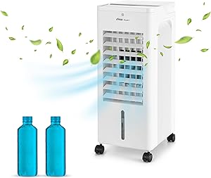 Ufesa Nuuk+ Evaporative Air Conditioner, 65W, Cold Function, Ionized and Fan, 3 Speeds, 3 Modes, Touch Panel, 6L Reservoi…