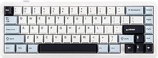 EPOMAKER x Aula F65 Teclado Mecánico Inalámbrico, Gaming y Personalizado. Gasket Teclado Hot Swap con RGB, Bluetooth/2,4 GHz/Cable, Switch lineales lubricados (Azul Helado, Reaper Switch)