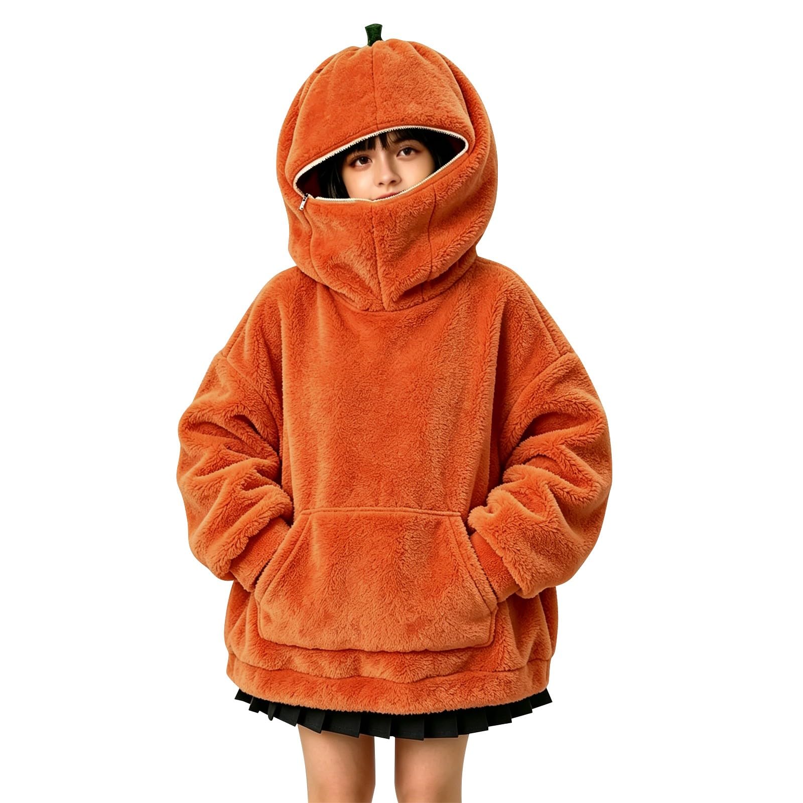 Sudadera con capucha de Halloween para niñas | Sudadera con capucha suave y cálida para otoño e invierno, perfecta para fiestas de truco o trato, escuela, vacaciones