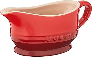 Le Creuset Stoneware Gravy Boat, 12 oz., Cerise