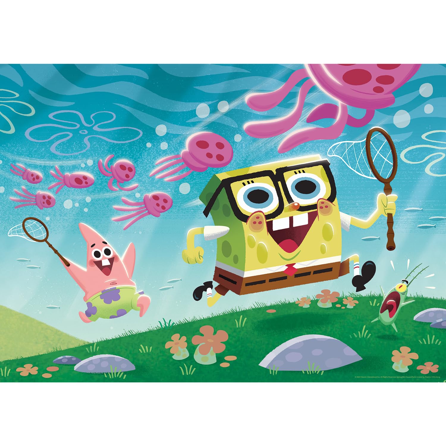 AQUARIUS Spongebob 25th Anniversary 1000pc Premium Puzzle (1000 Piece Jigsaw Puzzle) - Glare Free - Precision Fit - Officially Licensed Spongebob Squarepants Merchandise & Collectibles -22x28 Inches
