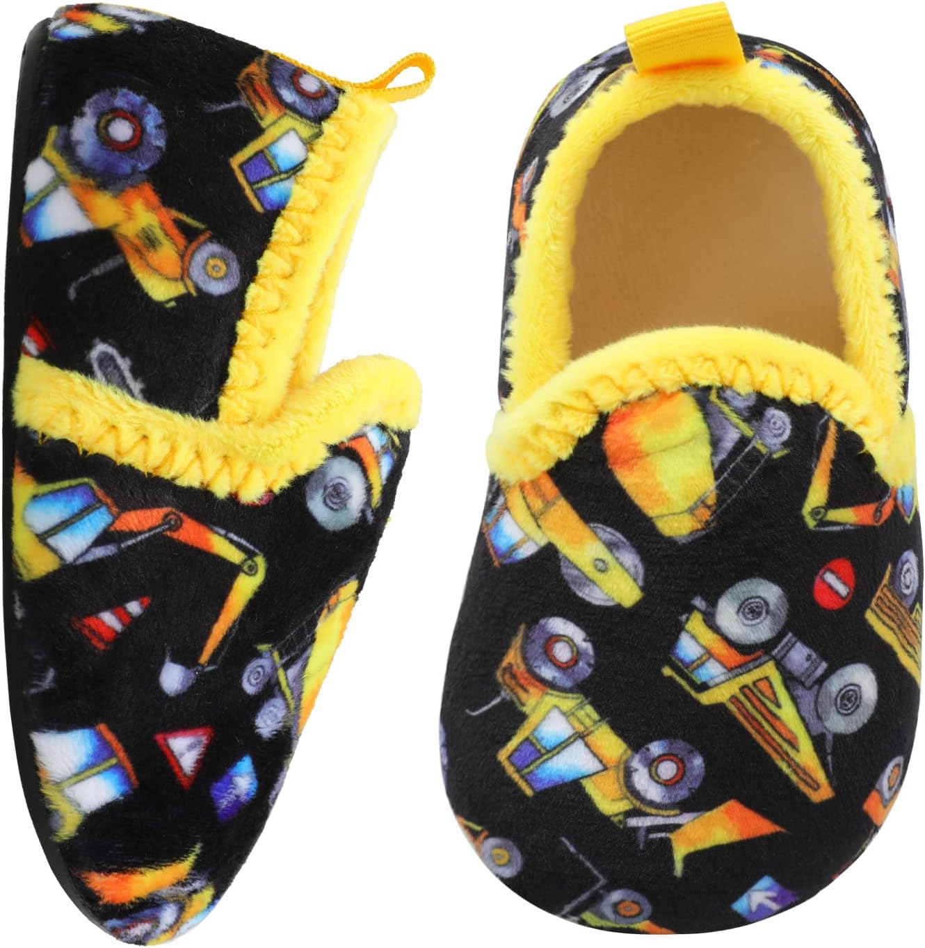 XIHALOOK Toddler Boys Girls House Slippers with Microfleece Lining Cozy Household Shoes Non-slip for Kids - Image 5