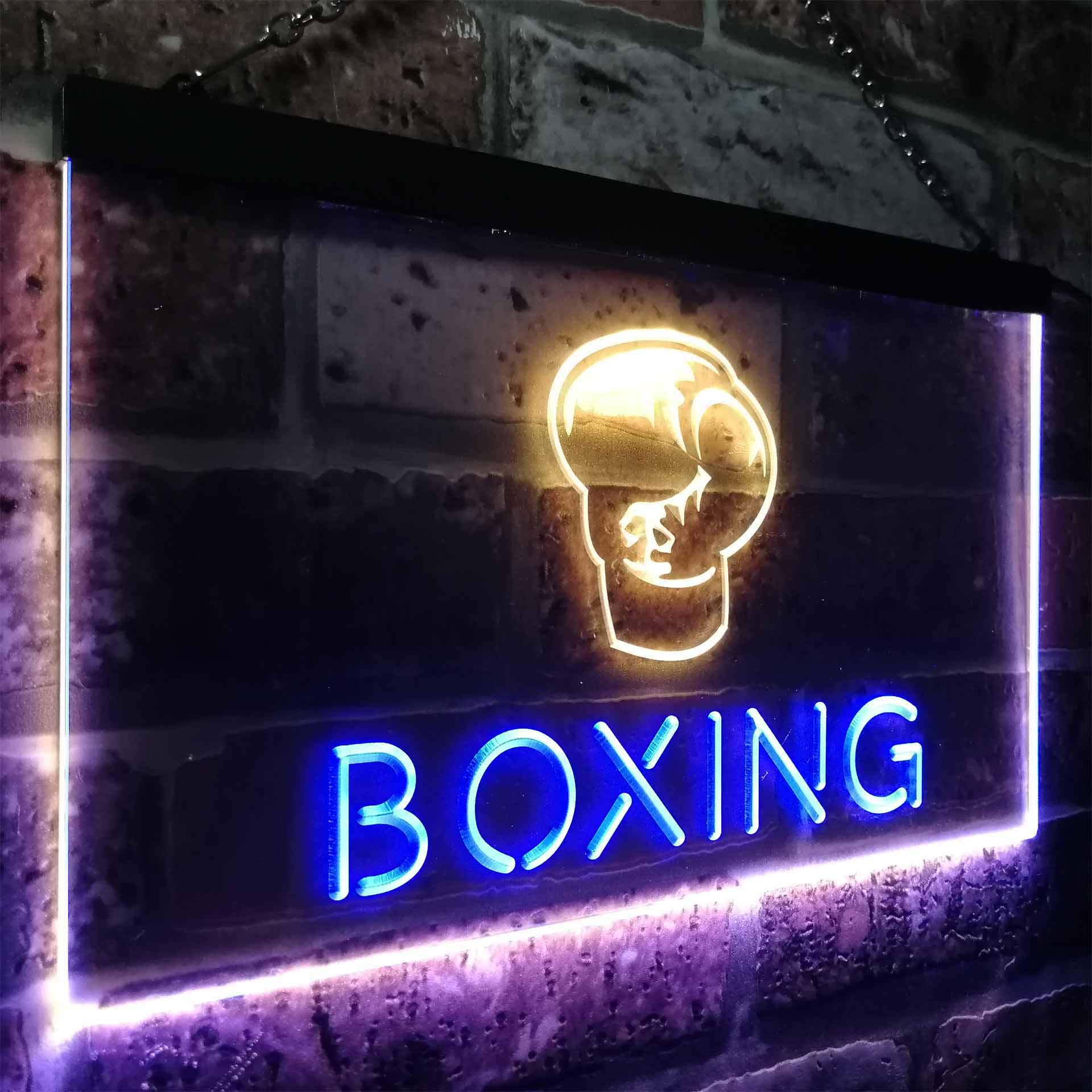 Amazon | Boxing Game Man Cave Garage Dual Color LED看板 ネオン