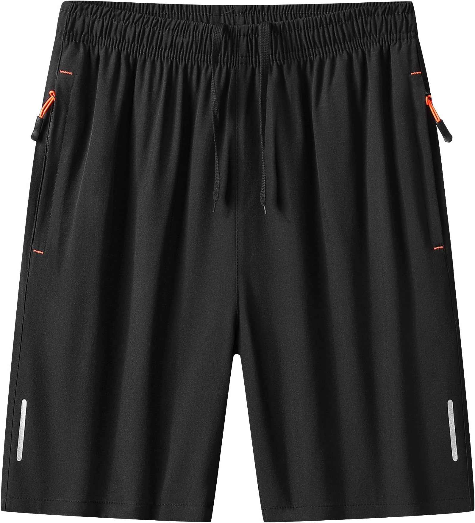 DILIBA Men's Hiking Shorts Lightweight Quick Dry Running Athletic Shorts Workout Gym Active Shorts with Zipper Pocket