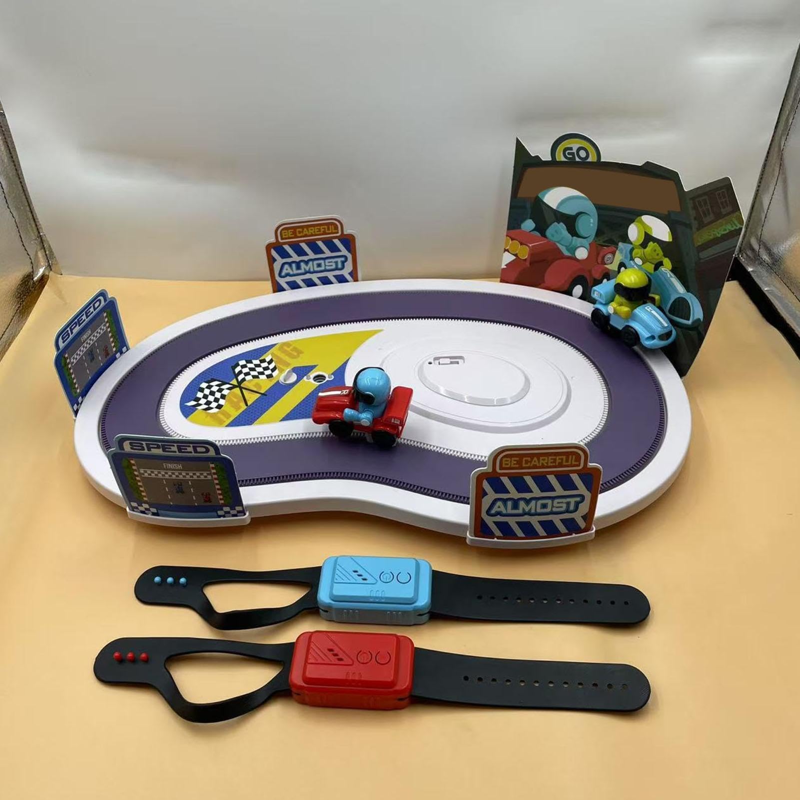 Gra Planszowa Wyścigowa Z Wykrywaniem Ruchu Interaktywna zabawka dla dwóch | Wyścigi Torowe Dla Dzieci, Dorosłych, Rodzin, Do Szkoły, Klasy, Na Przyjęcia Urodzinowe, Świąteczne I
