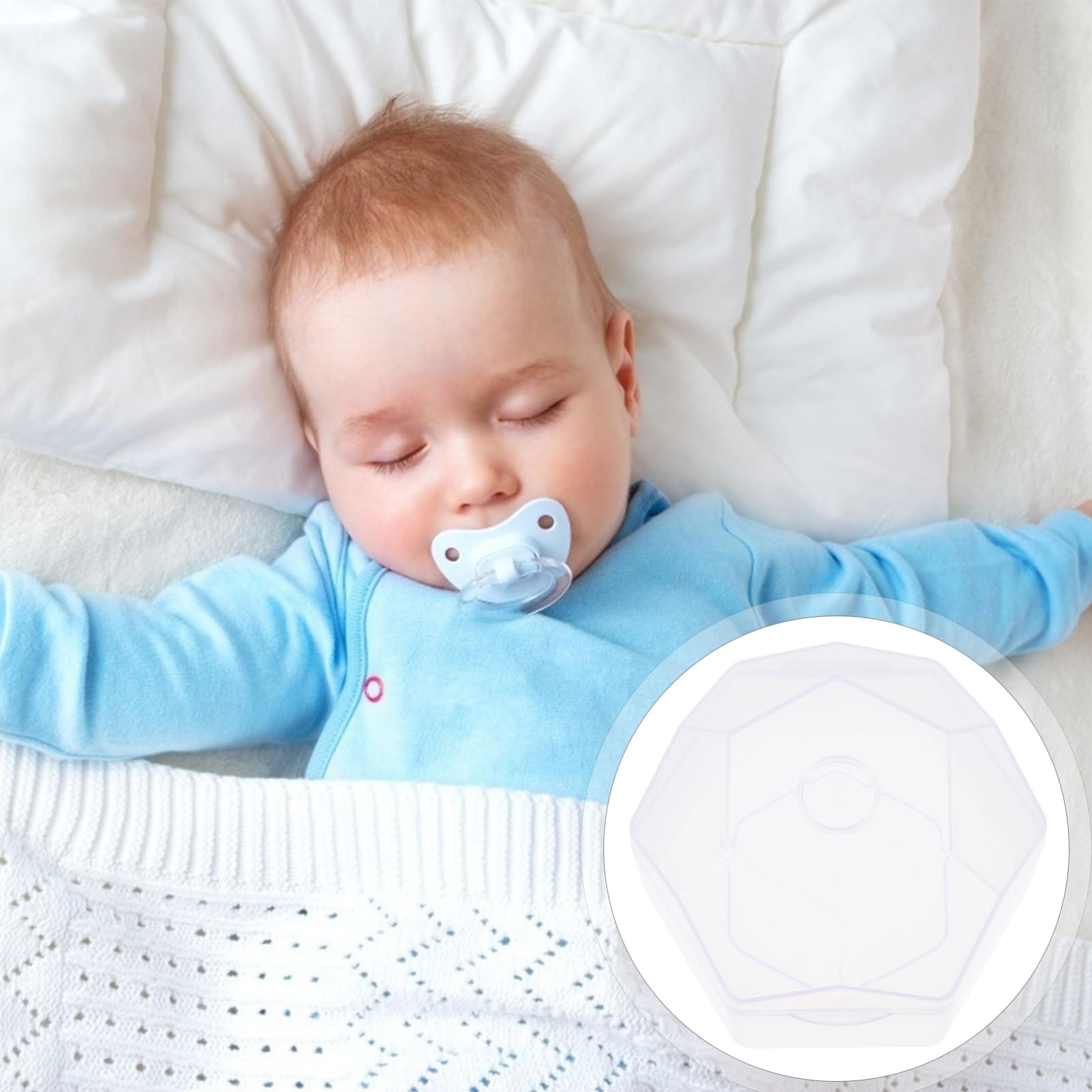 JOINPAYA 5pcs Pacifier Storage Box Pacifier Protective Case for Baby Keep Pacifiers Clean Safe Travel-Friendly Smooth Edges for Easy Access