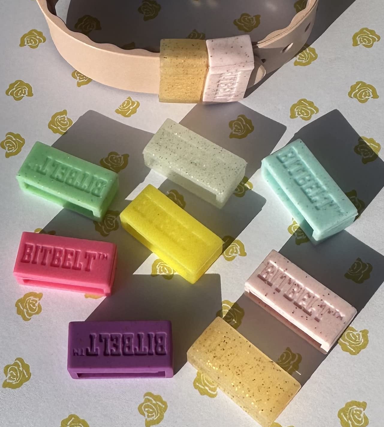 Princess 8 pack Clear, Blue, Green with glitter glow in the dark, golden, pink, purple with glitter, yellow and pink