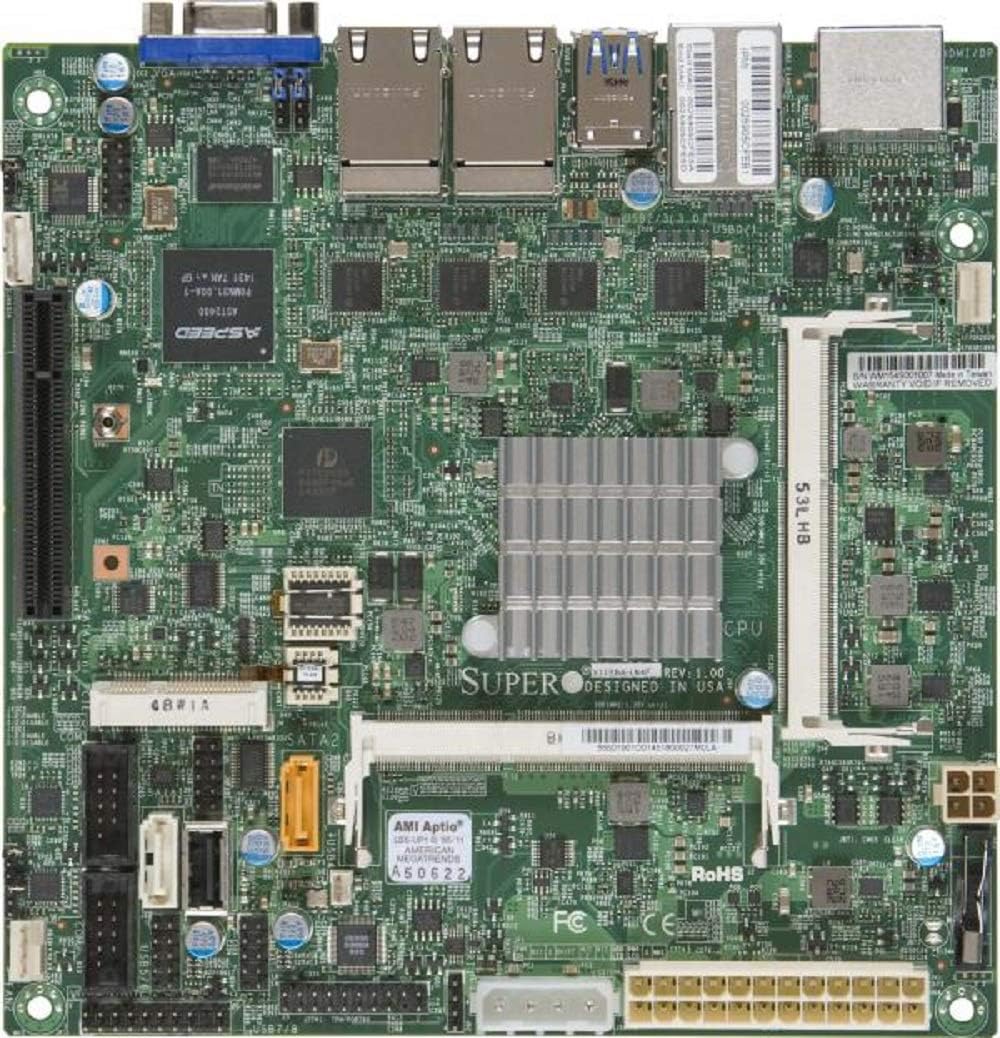 X11SBA-LN4F-O Intel Pentium N3700 / DDR3/ SATA3&USB3.0/ A&V&4GbE/ Mini-ITX Motherboard & CPU Combo