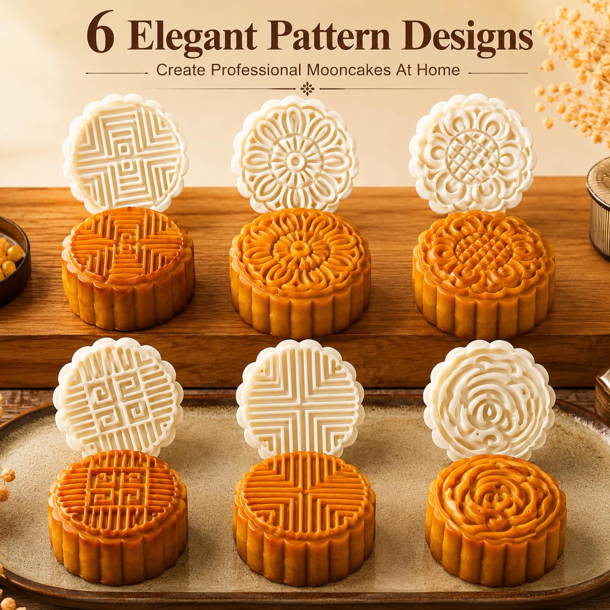 Cookie Press Mold - 6 Designs for Cookies & Biscuits -2