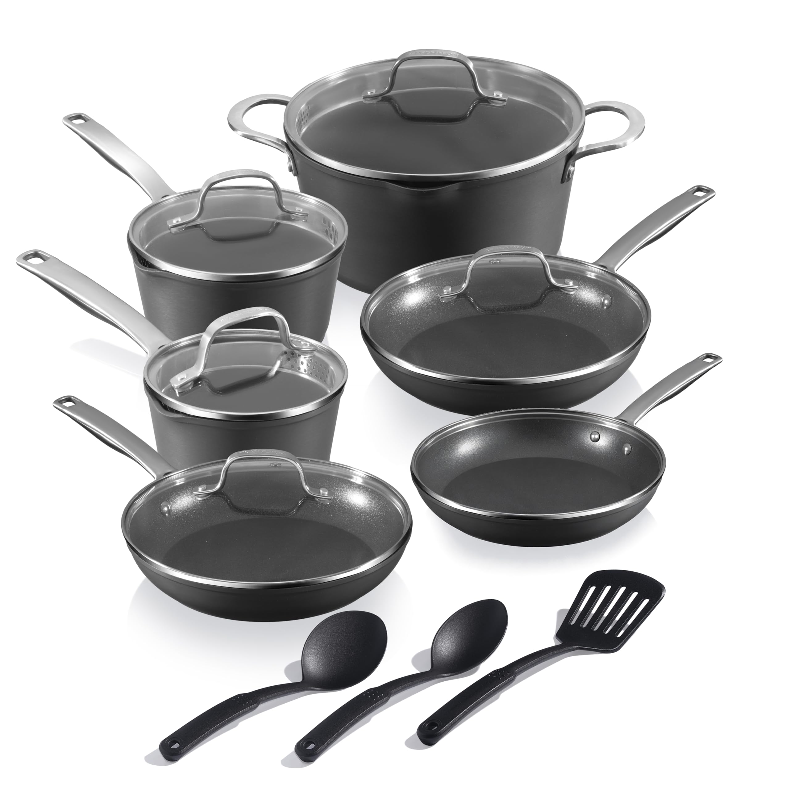 Amazon.com: GRANITESTONE 14 Pc Induction Cookware Sets, Kitchen