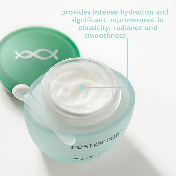 Restorsea Rejuvenating Day Cream Moisturizer for Normal to Oily Skin Firms, Brightens & Evens Skin Tone Reduces Fine Lines, Wrinkles & Dark Spots With VibranseaTM Complex, 1.7oz
