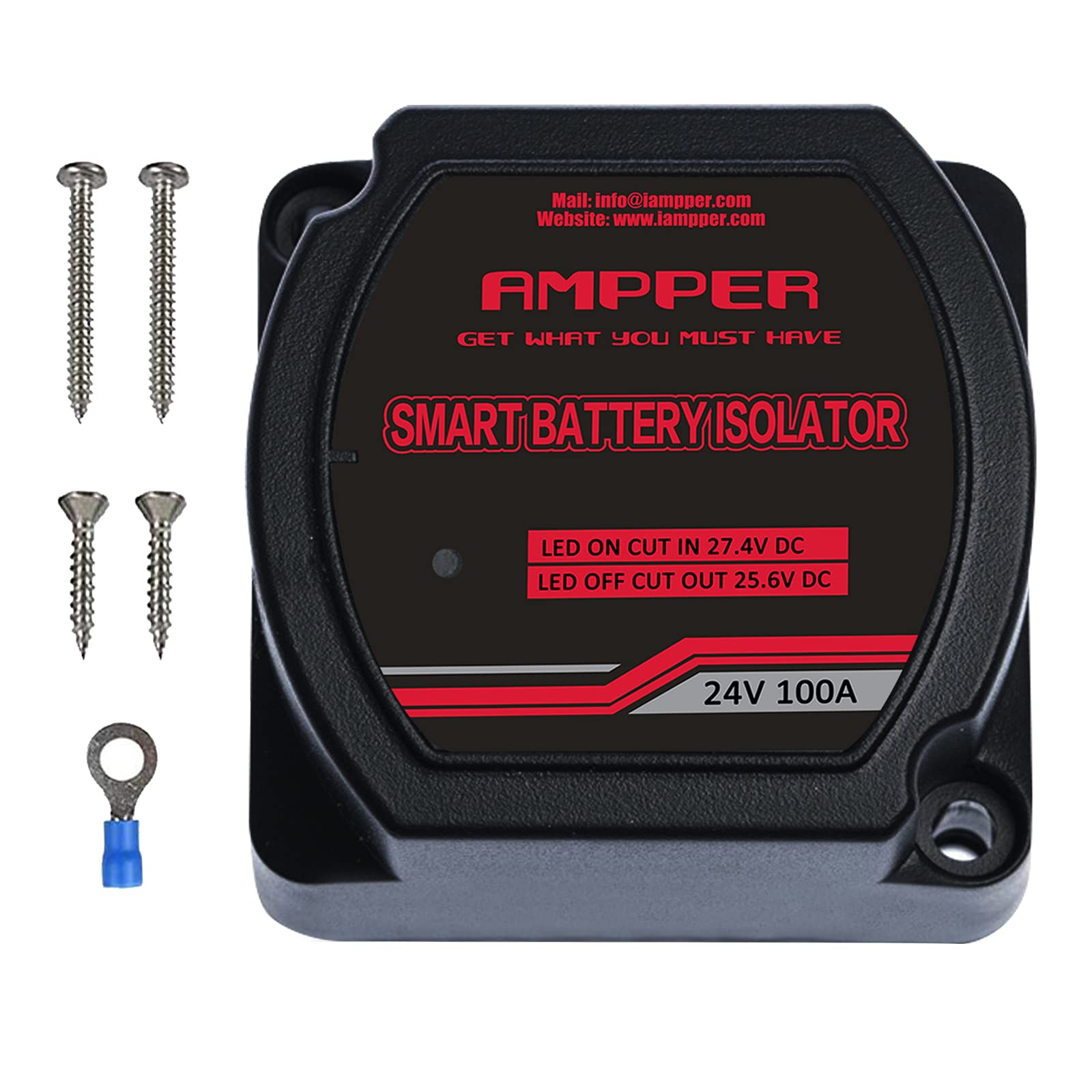 Buy Ampper 24V 100Amp Dual Battery Isolator, Battery Voltage Sensitive