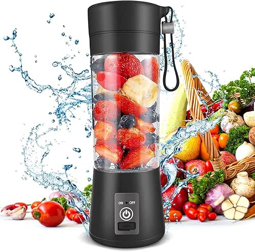 Portable Blender, Personal Size for Shakes and Smoothies with 6