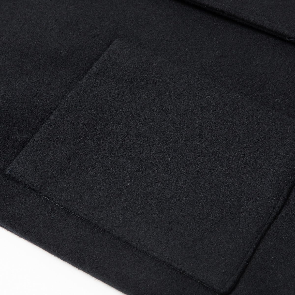 Allthemen Abrigo de hombre color sólido casual grueso cálido a prueba de viento otoño e invierno