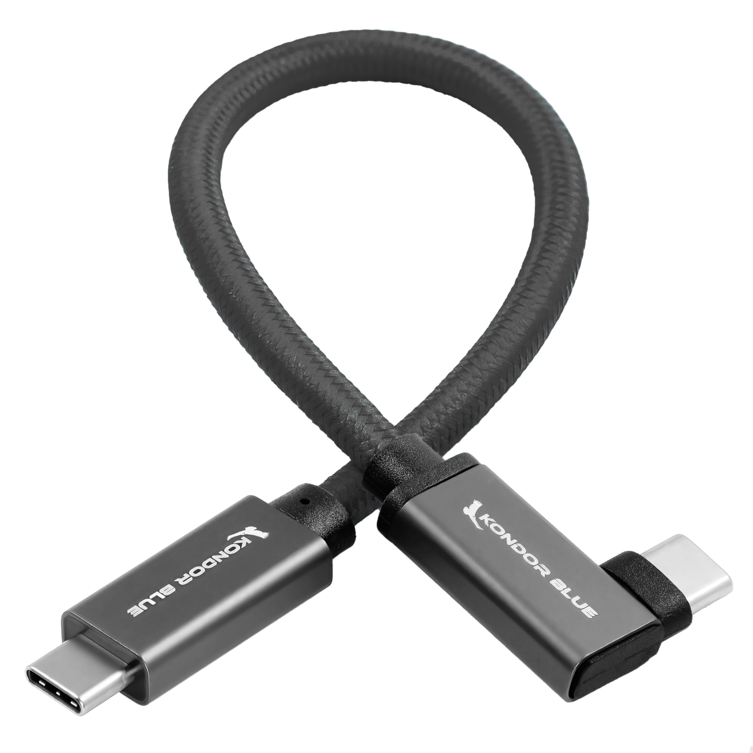 Kondor Blue 18" Dual Right Angle USB C Cable KB USBC31 RA 18 B&H - View #9