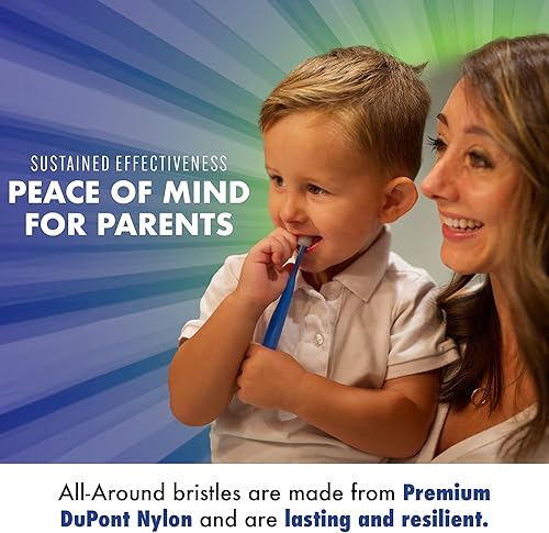 Miniatura 5 de Brilliant Oral Care - Cepillo de dientes para niños con cerdas suaves y cabeza redonda, para un niño aprobado, fácil de usar, boca limpia, de 5 a 9