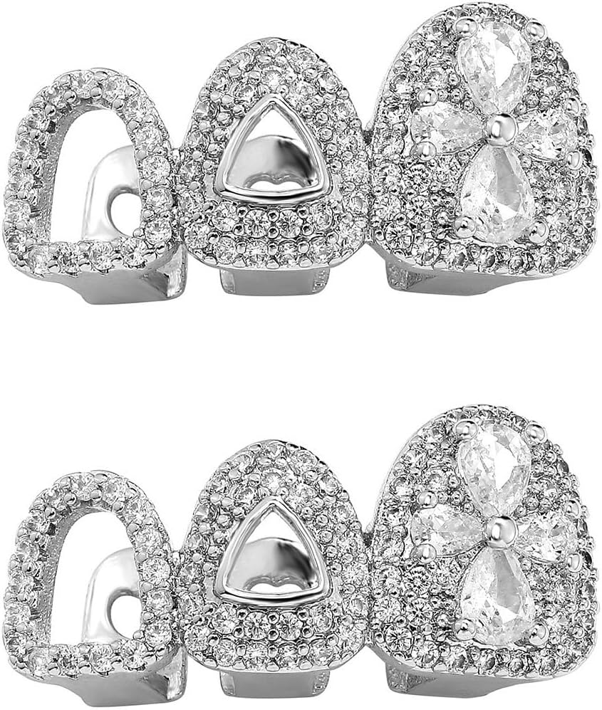 Psivika Dientes Grillz Hip Hop Dorados y Plateados