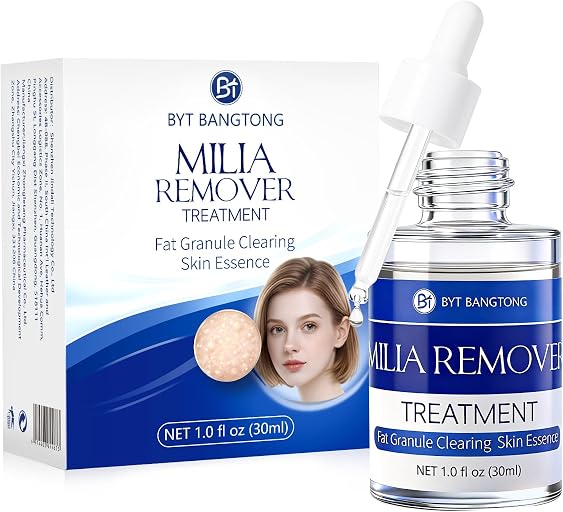 Milia Remover for Face & Eyelids, Milia Remover Treatment with 1% Salicylic Acid for Acne, Milia Removal Serum for Men & Women