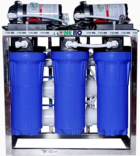 ONE RO 25 LPH commercial RO + UV water purifier Plant 25 Liter Per Hour Double Purification Blue Stainless steel Full Auto... Price In India