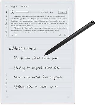iFLYTEK AINOTE 2, 10.65" E Ink Tablet, 4.2mm Ultra-Thin AI Paper Tablet for Meetings,Digital Notebook with Voice-to-Text, Handwriting Conversion,16-Language Transcription, Ideal for Work & Study