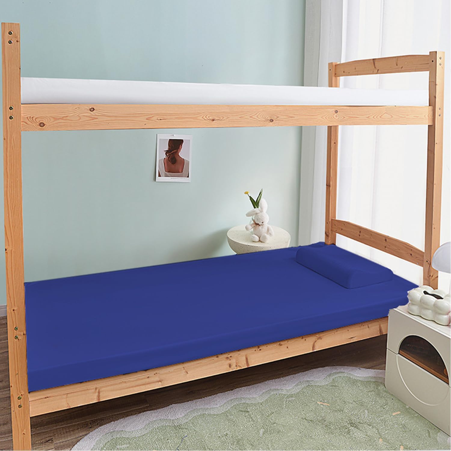 J/5cm,60x200cm, Futon Mattress Topper Japanese Floor Futon Mattress Pad with Dustproof Cover Thick 3Cm/5Cm/8Cm Tatami Mattress Sleeping Bed Pad for Guest Dormitory Camping Dorm Room