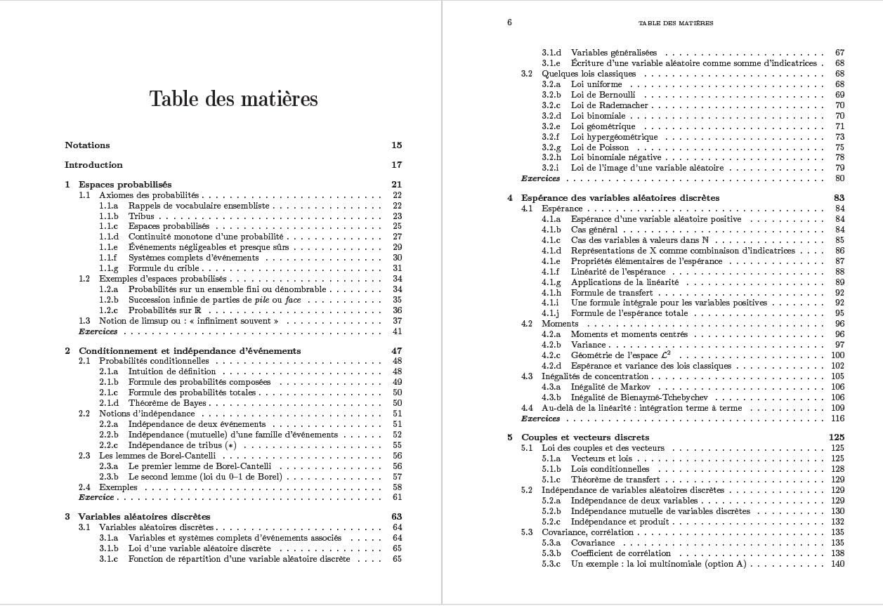 Mathématiques pour l’agrégation externe. Probabilités