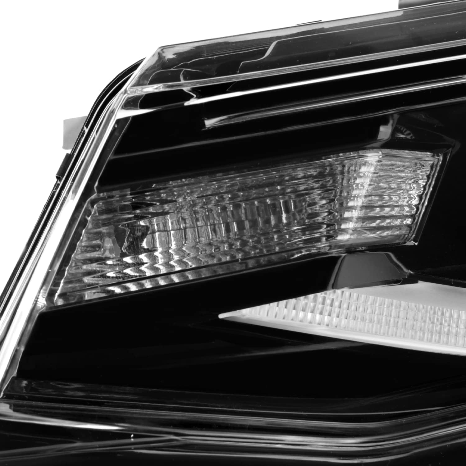 AKKON - Fit 2016-2018 Chevy Camaro 2019-2023 ZL1 [HID/Xenon] Black Projector Headlight Driver Left Side w/LED Tube Running Lamp