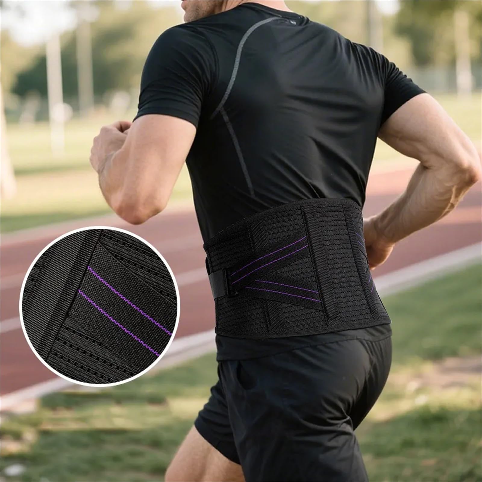 Fascia Lombare Supporto Tutori for la schiena for alleviare il dolore nella parte inferiore con 4 stecche, cintura di supporto traspirante for zona lombare(XXL)