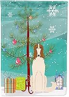 Vista 471 de Caroline's Treasures BB4243GF Bandera de jardín con texto en inglés «Merry Christmas» con texto en inglés «Merry Christmas», bandera decorativa