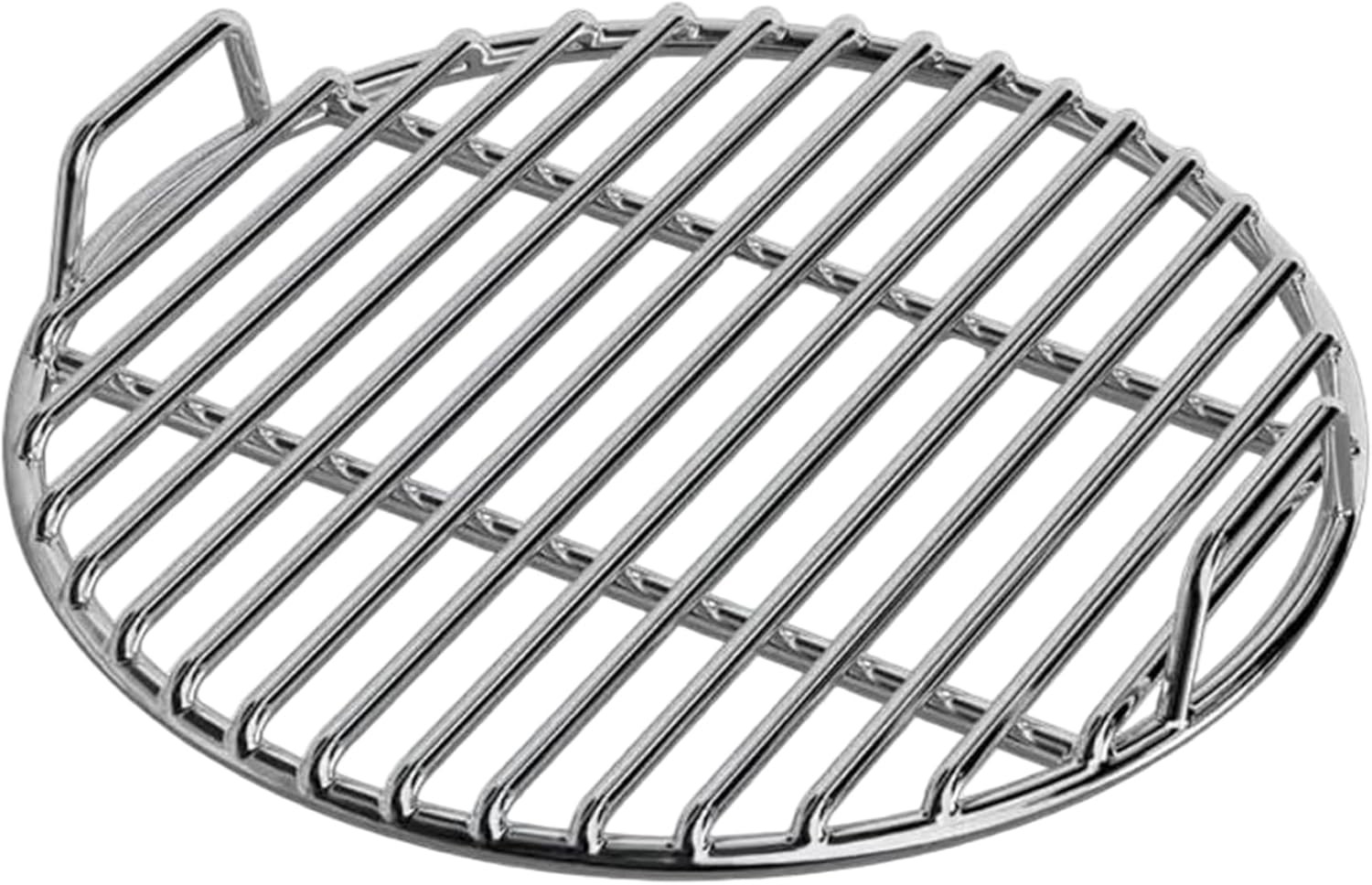Grill Grates Replacement, Stainless Steel Grill Grate, Extra Thick Round Cooking Grates Replacement with Handle for Charcoal Smoker Campfire Picnic Outdoor Cooking, 16 Inch