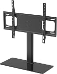 Duramex Table Top TV Stands for 27 to 65 inch Plasma LCD LED Flat Screen TVs, TV Mount Holds up to 100 lbs, Max VESA 800 x 400mm, Height Adjustable TV Base