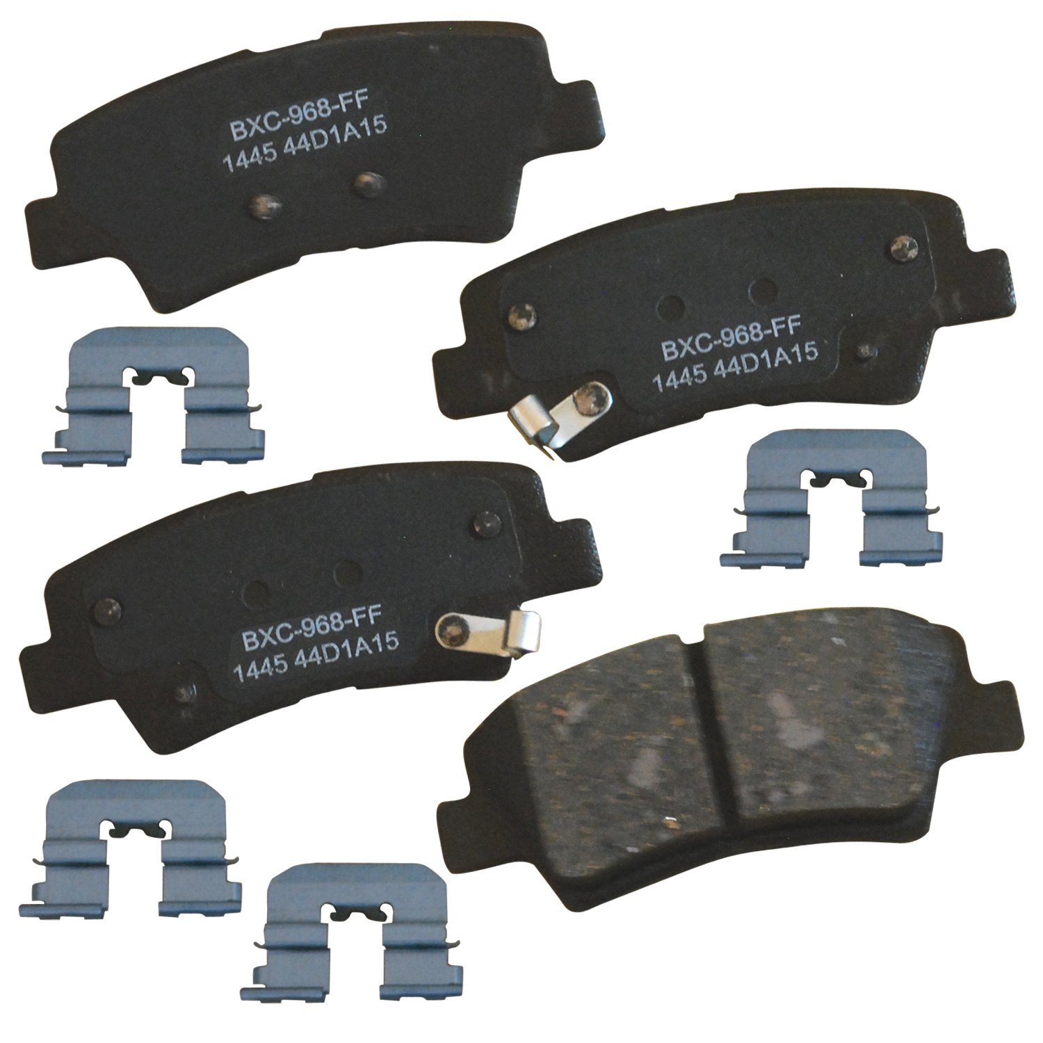 Bendix Premium SBC1445 Ceramic Rear Brake Pads for Hyundai Azera 2017-2012, Sonata 2015-2011, Kia Optima 2016-2011