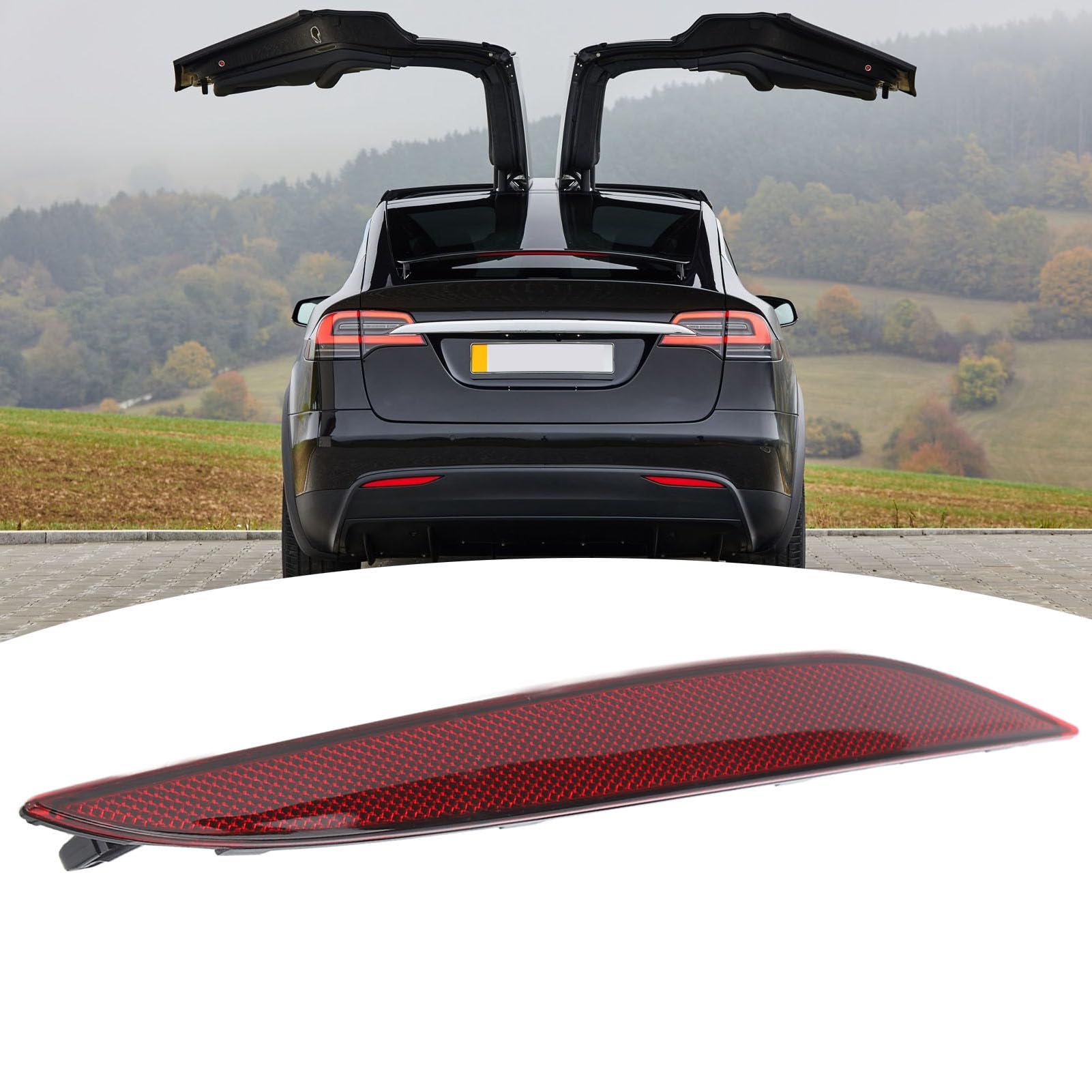 Ozgkee Paire Réflecteurs Pare-chocs Arrière 265650004R - Compatibles Renault Megane III & Fluence 2008-2016