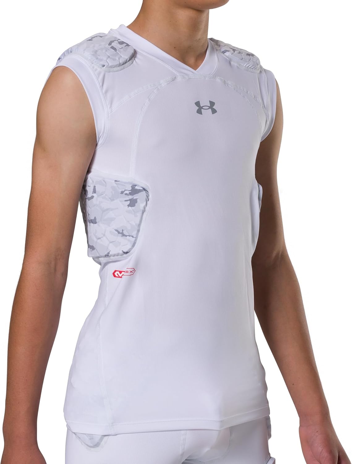 Under Armour Gameday Pro 5-Pad Top, Youth Padded Compression Shirt Football