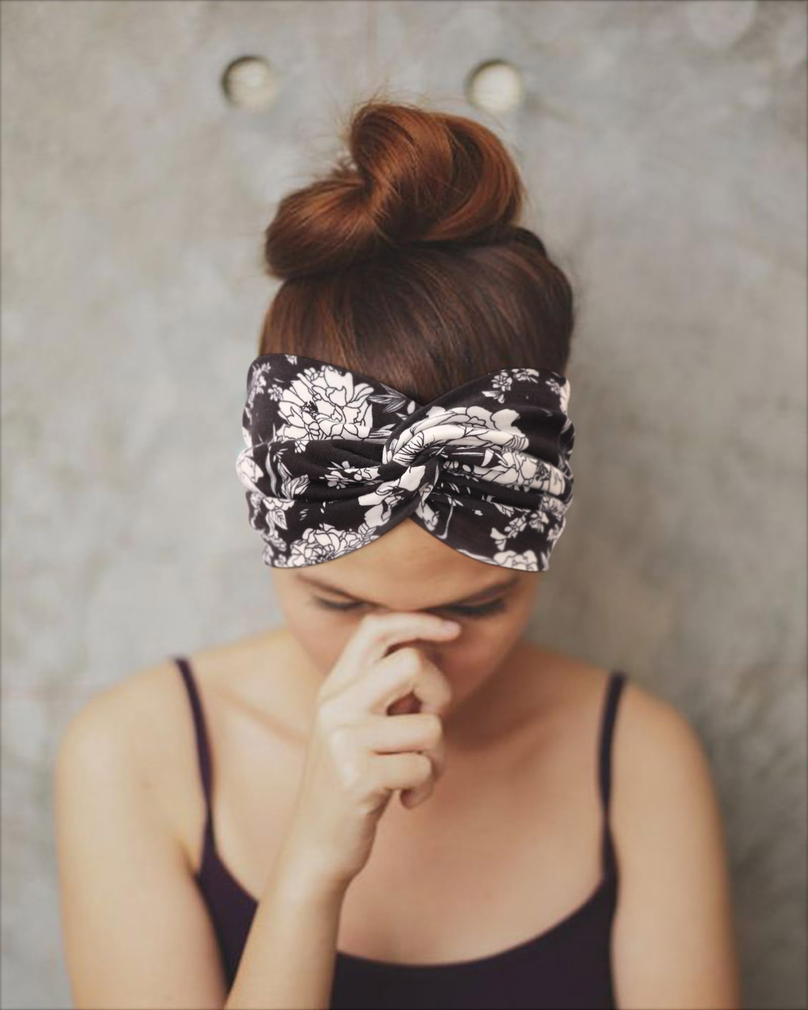 DRESHOW 6 Piezas Diademas Anchas Mujer Turbante Boho Head Wrap Elástico