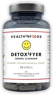 Detoxifyer | Detox Quemagrasas | Ruibarbo, Cáscara Sagrada y Ginseng | Depurativo y Eliminador de Toxinas | Digestivo | Termogénico | Adelgazante y Purificante | Vegano | 75 Cápsulas
