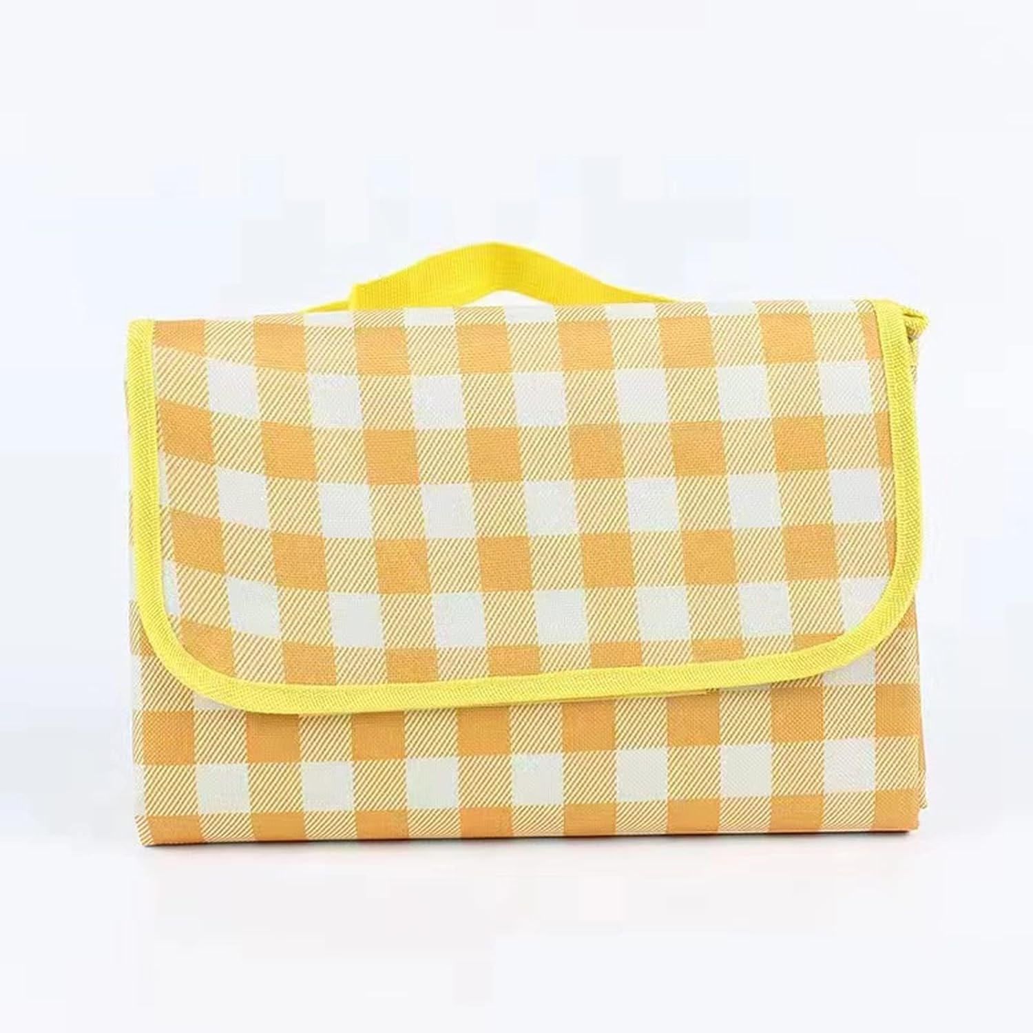 Picnic Mat Small 79'' * 79'', Waterproof Foldable Picnic Blanket, Beach Mat Waterproof Sandproof for 5-8 People, Camping Blankets for Camping, Hiking, Travel,Yellow