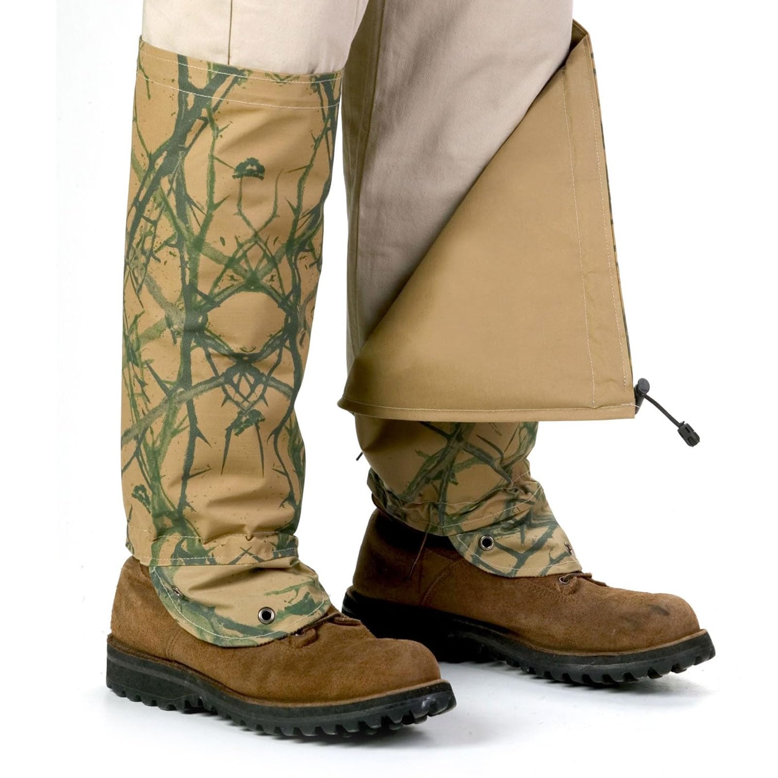 TurtleSkin SnakeArmor Gaiters, Camo/Khaki, Regular (SAG0-1A00-5R00)