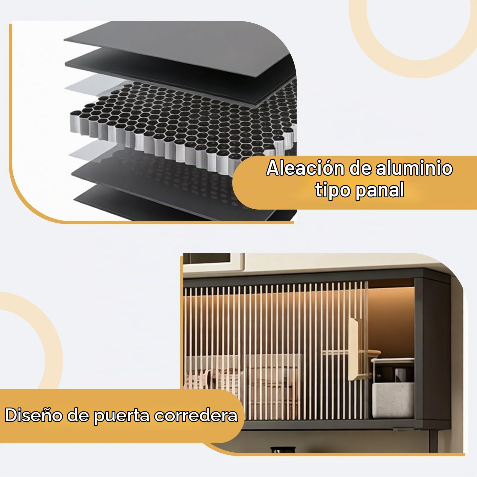 Armadietto da bagno a parete nero con anta in acrilico, unità Sto in alluminio a nido d'ape per cucina e bagno, da appendere (90 x 22 x 30 cm)
