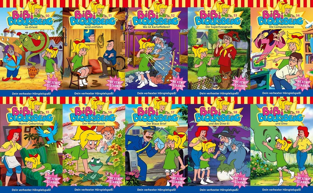 Bibi Blocksberg Hörspiel MC 50 - 59 10 x MCs 50er 50 51 52 53 54 55 56 57 58 59 Kassette Kiddinx [Musikkassette]